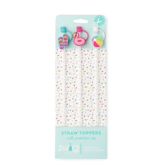 Straw Toppers by SWIG with Straw Included - Pool Collection - Picture 1 of 4
